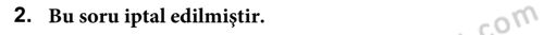 Osmanlı Mutfağı Dersi 2020 - 2021 Yılı Yaz Okulu Sınav Soruları 2. Soru