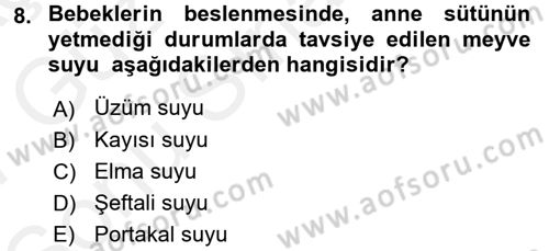 Gıda Coğrafyası Dersi 2016 - 2017 Yılı (Final) Dönem Sonu Sınav Soruları 8. Soru