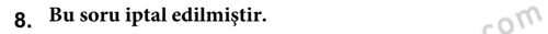 Gıda Coğrafyası Dersi 2024 - 2025 Yılı (Final) Dönem Sonu Sınav Soruları 8. Soru