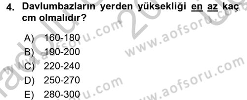 Mutfak Hizmetleri Yönetimi Dersi 2016 - 2017 Yılı 3 Ders Sınav Soruları 4. Soru