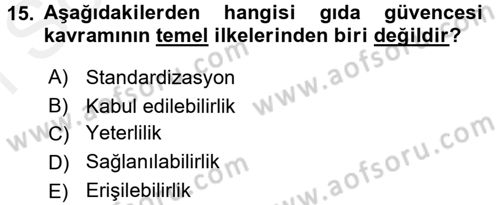Gastronomi Ve Medya Dersi 2016 - 2017 Yılı (Final) Dönem Sonu Sınav Soruları 15. Soru
