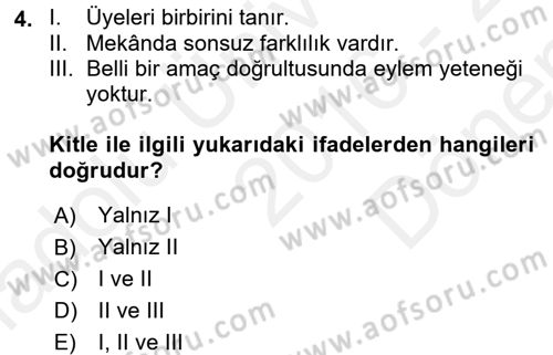 Gastronomi Ve Medya Dersi 2016 - 2017 Yılı (Final) Dönem Sonu Sınav Soruları 4. Soru