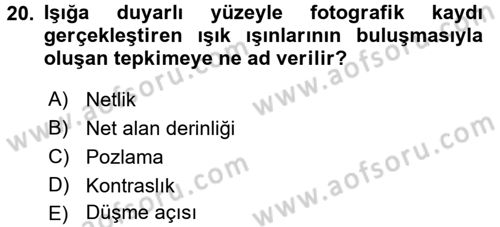 Gastronomi Ve Medya Dersi 2017 - 2018 Yılı 3 Ders Sınav Soruları 20. Soru
