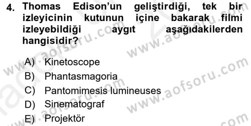 Gastronomi Ve Medya Dersi 2017 - 2018 Yılı 3 Ders Sınav Soruları 4. Soru