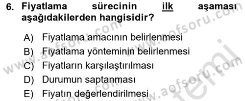 Menü Yönetimi Dersi 2016 - 2017 Yılı (Final) Dönem Sonu Sınav Soruları 6. Soru