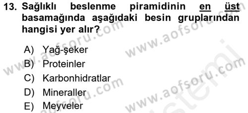 Menü Yönetimi Dersi 2017 - 2018 Yılı 3 Ders Sınav Soruları 13. Soru