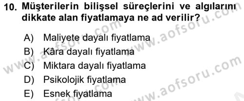 Menü Yönetimi Dersi 2017 - 2018 Yılı (Final) Dönem Sonu Sınav Soruları 10. Soru