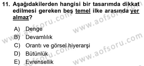 Menü Yönetimi Dersi 2020 - 2021 Yılı Yaz Okulu Sınav Soruları 11. Soru