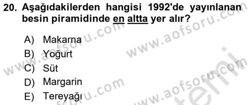Menü Yönetimi Dersi 2020 - 2021 Yılı Yaz Okulu Sınav Soruları 20. Soru