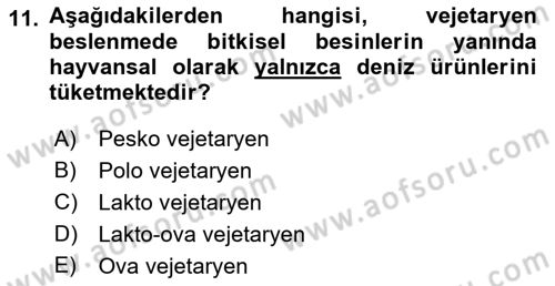 Menü Yönetimi Dersi 2021 - 2022 Yılı Yaz Okulu Sınav Soruları 11. Soru