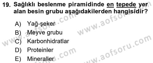 Menü Yönetimi Dersi 2022 - 2023 Yılı Yaz Okulu Sınav Soruları 19. Soru