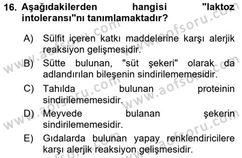 Menü Yönetimi Dersi 2023 - 2024 Yılı (Final) Dönem Sonu Sınav Soruları 16. Soru