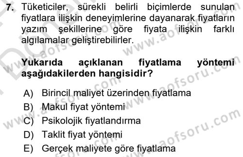 Menü Yönetimi Dersi 2023 - 2024 Yılı (Final) Dönem Sonu Sınav Soruları 7. Soru