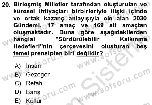 Gastronomide Yeni Akımlar Dersi 2023 - 2024 Yılı (Final) Dönem Sonu Sınav Soruları 20. Soru