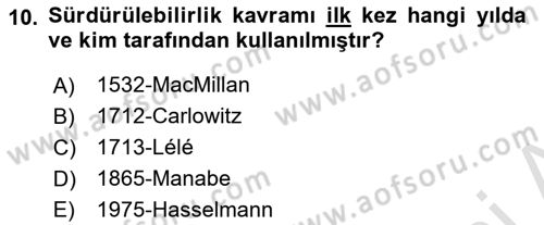 Gastronomide Yeni Akımlar Dersi 2023 - 2024 Yılı Yaz Okulu Sınav Soruları 10. Soru