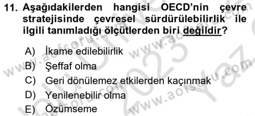 Gastronomide Yeni Akımlar Dersi 2023 - 2024 Yılı Yaz Okulu Sınav Soruları 11. Soru