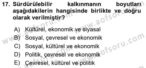 Gastronomide Yeni Akımlar Dersi 2024 - 2025 Yılı (Vize) Ara Sınav Soruları 17. Soru