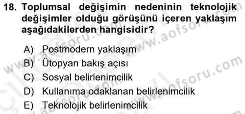 Temel Bilgi Teknolojileri 1 Dersi 2018 - 2019 Yılı (Final) Dönem Sonu Sınavı 18. Soru