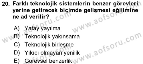 Temel Bilgi Teknolojileri 2 Dersi 2015 - 2016 Yılı (Final) Dönem Sonu Sınav Soruları 20. Soru