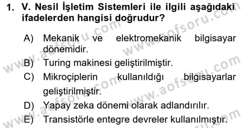 Temel Bilgi Teknolojileri 2 Dersi 2020 - 2021 Yılı Yaz Okulu Sınav Soruları 1. Soru