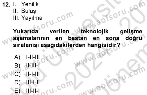 Temel Bilgi Teknolojileri 2 Dersi 2024 - 2025 Yılı (Final) Dönem Sonu Sınav Soruları 12. Soru