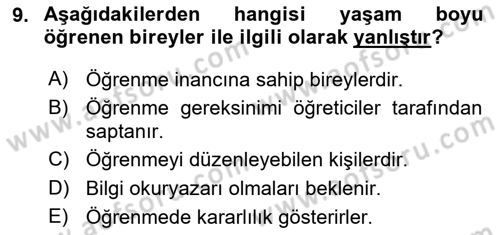 Temel Bilgi Teknolojileri 2 Dersi 2024 - 2025 Yılı (Final) Dönem Sonu Sınav Soruları 9. Soru