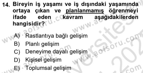 Temel Bilgi Teknolojileri 2 Dersi 2024 - 2025 Yılı Yaz Okulu Sınav Soruları 14. Soru