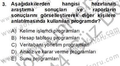 Bilgisayar 1 Dersi 2013 - 2014 Yılı (Vize) Ara Sınav Soruları 3. Soru