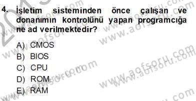 Bilgisayar 1 Dersi 2013 - 2014 Yılı (Vize) Ara Sınav Soruları 4. Soru