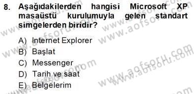 Bilgisayar 1 Dersi 2013 - 2014 Yılı (Vize) Ara Sınav Soruları 8. Soru