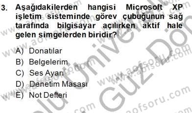 Bilgisayar 1 Dersi 2013 - 2014 Yılı (Final) Dönem Sonu Sınav Soruları 3. Soru