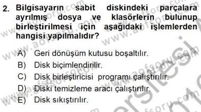 Bilgisayar 1 Dersi 2015 - 2016 Yılı (Final) Dönem Sonu Sınav Soruları 2. Soru