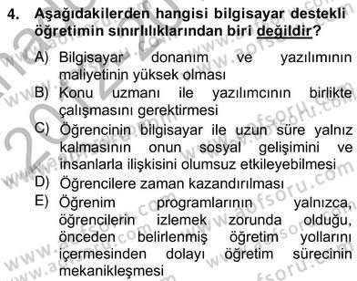 Bilgisayar 2 Dersi 2012 - 2013 Yılı (Vize) Ara Sınav Soruları 4. Soru