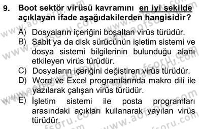 Bilgisayar 2 Dersi 2012 - 2013 Yılı (Vize) Ara Sınav Soruları 9. Soru