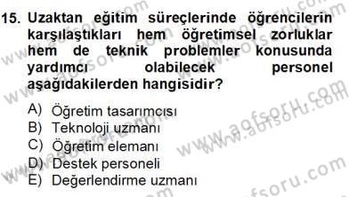 Bilgisayar 2 Dersi 2012 - 2013 Yılı (Final) Dönem Sonu Sınav Soruları 15. Soru