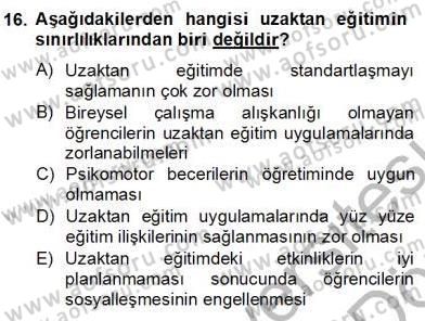 Bilgisayar 2 Dersi 2012 - 2013 Yılı (Final) Dönem Sonu Sınav Soruları 16. Soru