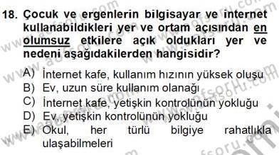 Bilgisayar 2 Dersi 2012 - 2013 Yılı (Final) Dönem Sonu Sınav Soruları 18. Soru