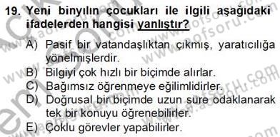 Bilgisayar 2 Dersi 2012 - 2013 Yılı (Final) Dönem Sonu Sınav Soruları 19. Soru