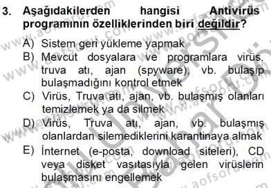 Bilgisayar 2 Dersi 2012 - 2013 Yılı (Final) Dönem Sonu Sınav Soruları 3. Soru