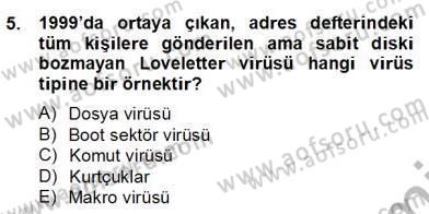 Bilgisayar 2 Dersi 2012 - 2013 Yılı (Final) Dönem Sonu Sınav Soruları 5. Soru