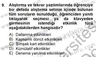 Bilgisayar 2 Dersi 2012 - 2013 Yılı (Final) Dönem Sonu Sınav Soruları 9. Soru