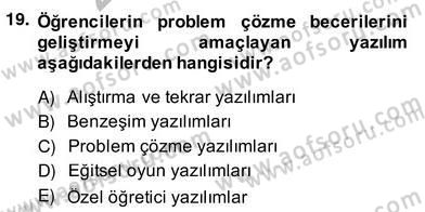 Bilgisayar 2 Dersi 2013 - 2014 Yılı (Vize) Ara Sınav Soruları 19. Soru