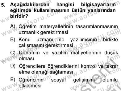 Bilgisayar 2 Dersi 2013 - 2014 Yılı (Vize) Ara Sınav Soruları 5. Soru