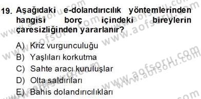 Bilgisayar 2 Dersi 2013 - 2014 Yılı (Final) Dönem Sonu Sınav Soruları 19. Soru