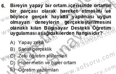 Bilgisayar 2 Dersi 2013 - 2014 Yılı (Final) Dönem Sonu Sınav Soruları 6. Soru