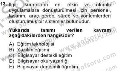 Bilgisayar 2 Dersi 2014 - 2015 Yılı (Vize) Ara Sınav Soruları 13. Soru