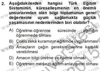 Bilgisayar 2 Dersi 2014 - 2015 Yılı (Vize) Ara Sınav Soruları 2. Soru