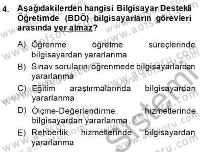 Bilgisayar 2 Dersi 2014 - 2015 Yılı (Vize) Ara Sınav Soruları 4. Soru