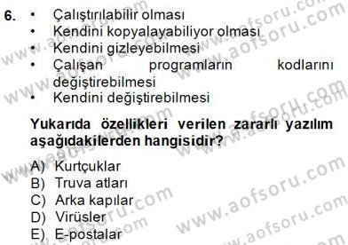 Bilgisayar 2 Dersi 2014 - 2015 Yılı (Vize) Ara Sınav Soruları 6. Soru