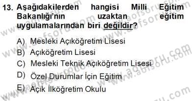 Bilgisayar 2 Dersi 2014 - 2015 Yılı (Final) Dönem Sonu Sınav Soruları 13. Soru